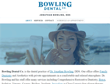 Tablet Screenshot of bowlingdental.com